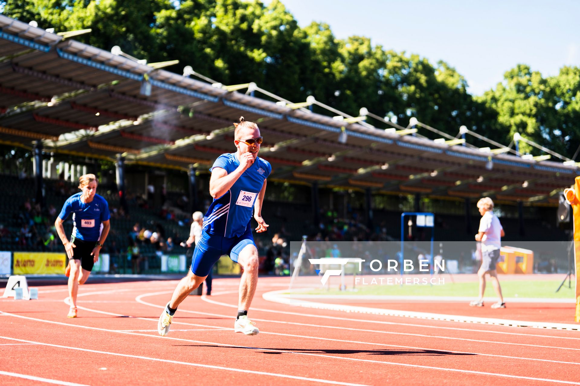 Paul Raub (Rukeli Trollmann e. V.) am 02.07.2022 waehrend den NLV+BLV Leichtathletik-Landesmeisterschaften im Jahnstadion in Goettingen (Tag 1)